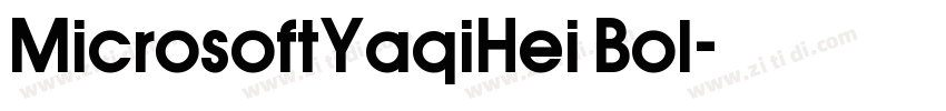 MicrosoftYaqiHei Bol字体转换